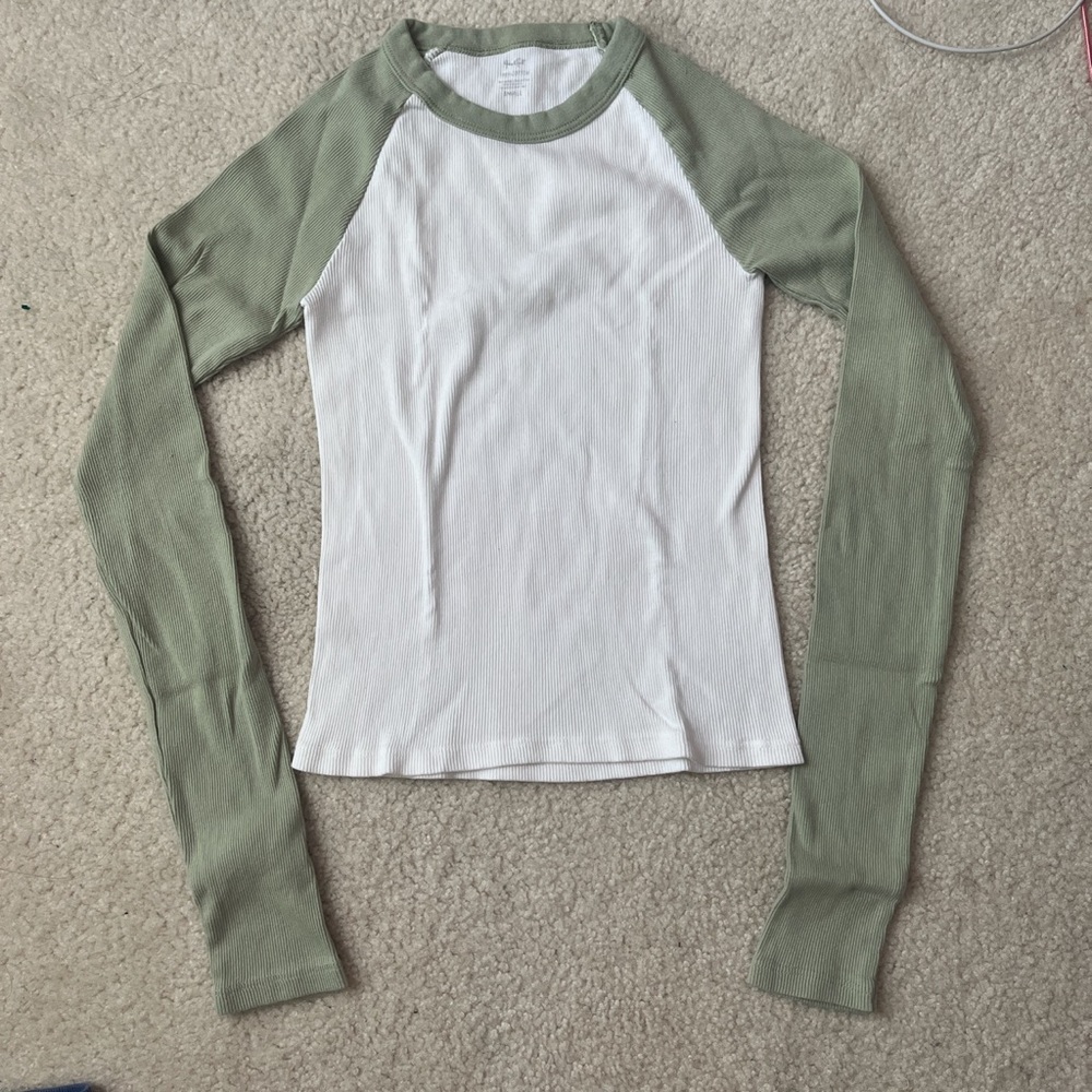 Brandy color block long sleeve